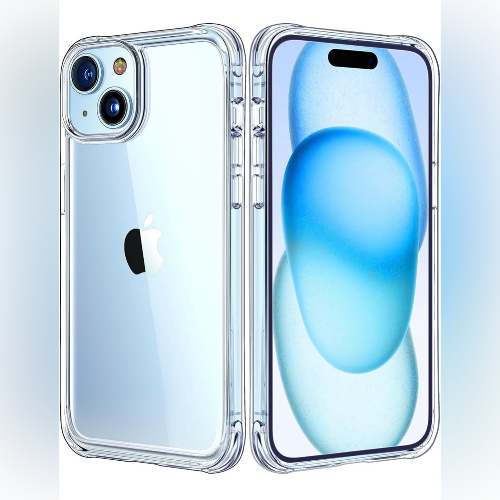 NIB Lot of 5 iPhone 15 Case Clear, Military-Grade Drop Protection
